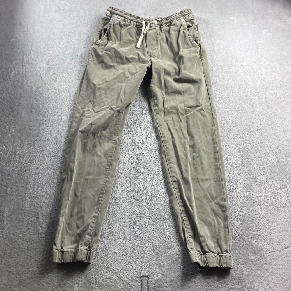 Marine Layer Saturday Jogger Slim Fit Mens Medium Olive Green Elastic Waist Pant